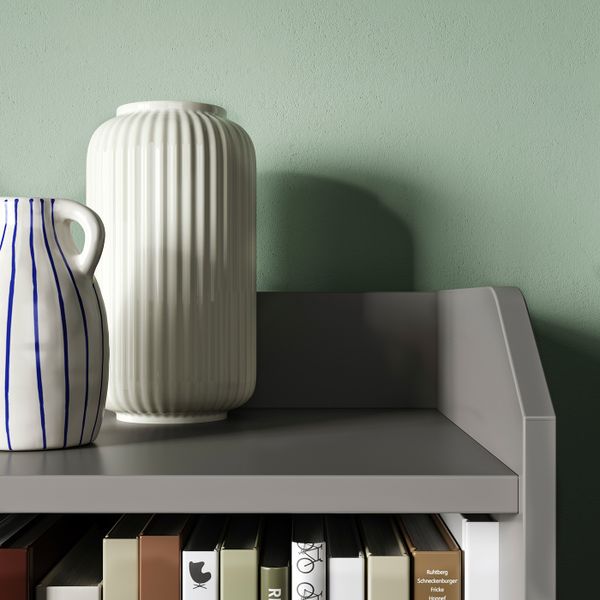 Шкаф с 2 дверьми, серый 70x116 см IKEA HAUGA ХАУГА 804.150.72 - фото 4