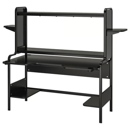FREDDE Геймерский стол - чёрный 140/185x74x146 см