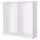PAX 2 каркаса гардеробов - белый 200x58x201 см