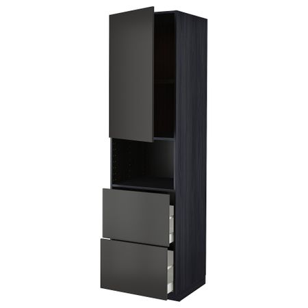 Высокий шкаф для СВЧ, дверца,2ящика IKEA METOD МЕТОД, MAXIMERA МАКСИМЕРА 394.975.70