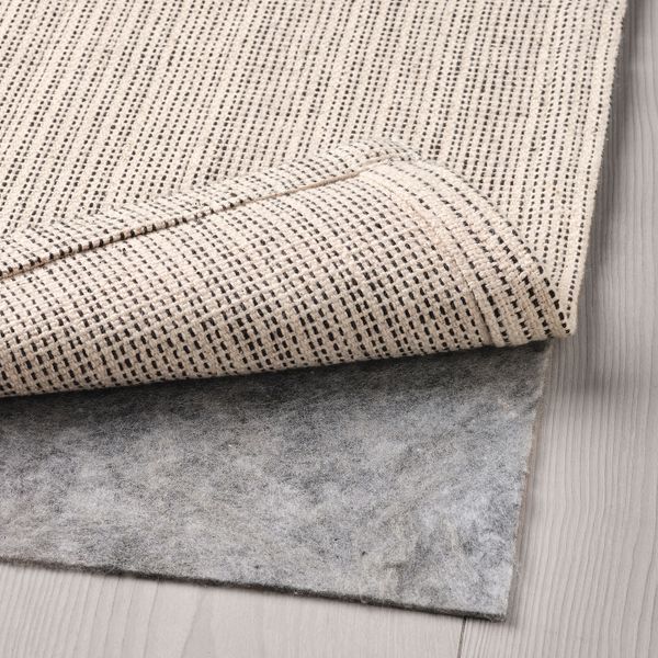 Ковер безворсовый, неокрашенный/черный 120x180 см IKEA TIPHEDE ТИПХЕДЕ 604.567.56 - схема-чертеж с размерами