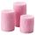 Формовая свеча, ароматическая, 3 шт КОРНИГ, яблоневый цвет, розовый
