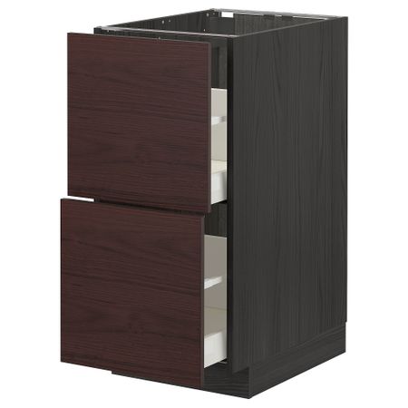 Напольный шкаф 2 форнтальных, 2 высоких ящик, 40x60 cm IKEA METOD МЕТОД, MAXIMERA МАКСИМЕРА 193.338.86