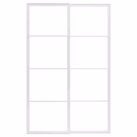 PAX Рама д/раздв дврц, с направл, 2 шт - белый 150x236 см