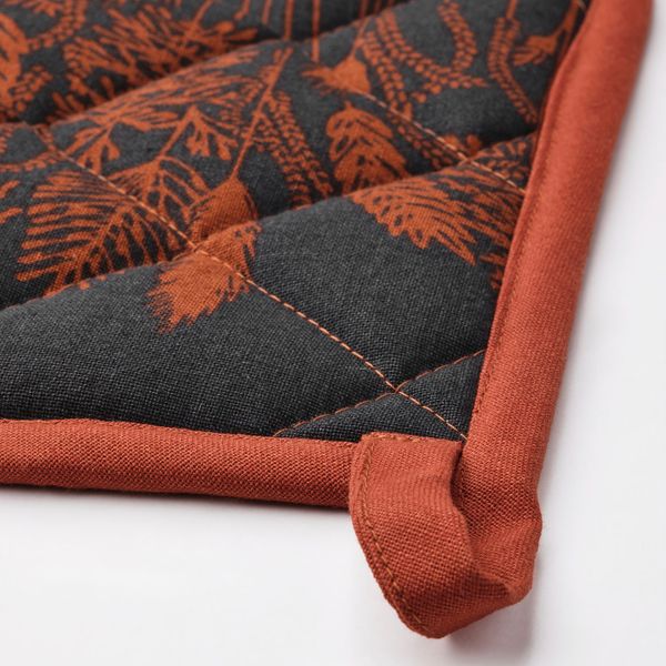 Прихватка, черный/красный 21x21 см IKEA HÖSTKVÄLL ХЁСТКВЭЛЛ 704.975.01 - фото 2