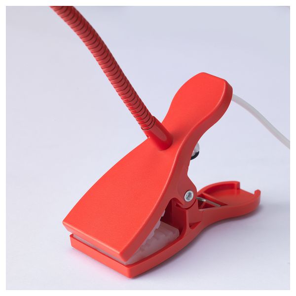 Софит настенный, с зажимом, светодиодная ЯНШО, красный - схема-чертеж с размерами