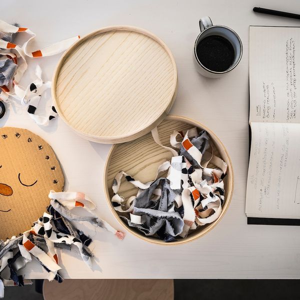 Емкость с крышкой, ясеневый шпон 25x10 см IKEA MALLGRODA МАЛЛГРОДА 604.424.82 - фото 5