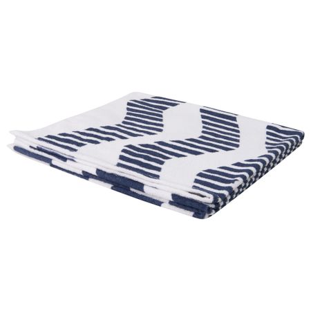 Пляжное полотенце СОММАР 2016, белый/синий (100x180 см)