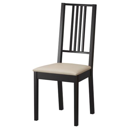 Стул БЁРЬЕ, коричнево-чёрный, Кунгсвик песочный