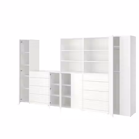 LASTARE ЛАСТАРЕ Комбинация д/хранения - белый 380x42x200 см