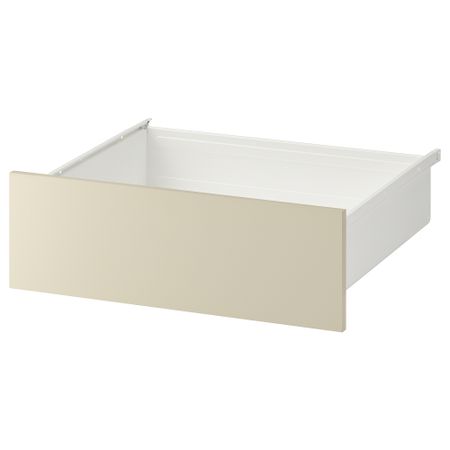 Ящик, 60x57x20 см, белый, светло-бежевый IKEA SKATVAL 494.378.25
