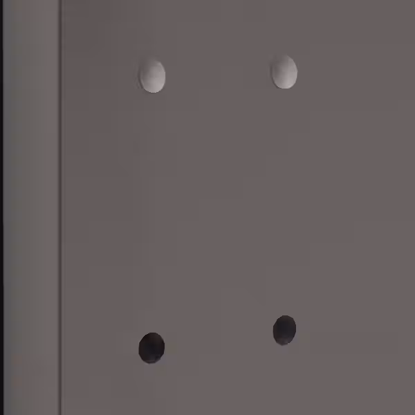 KOMPLEMENT Заглушка - темно-серый 100 шт - схема-чертеж с размерами