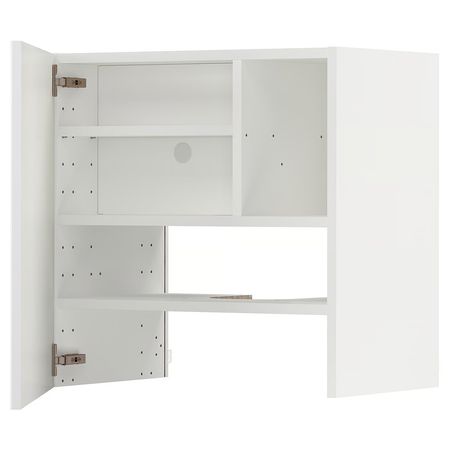 METOD Навесной шкаф д/вытяжки/полка/дверь - белый/Ringhult белый 60x60 см
