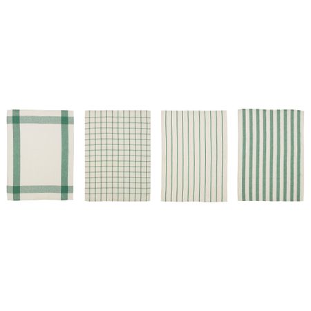 Полотенце кухонное ЭЛЛИ, белый, зеленый (50x65 см)