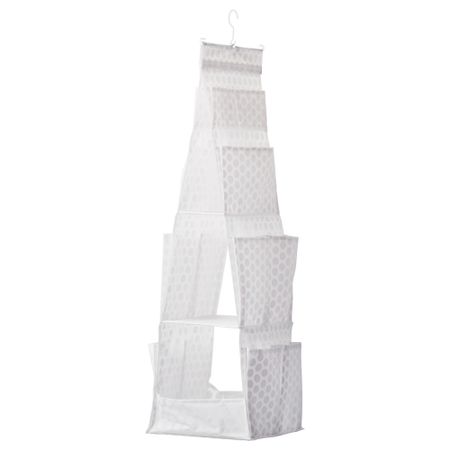 Подвесная секция для хранения, 3 ячейки ПЛУРИГ, белый (30x30x106 см)