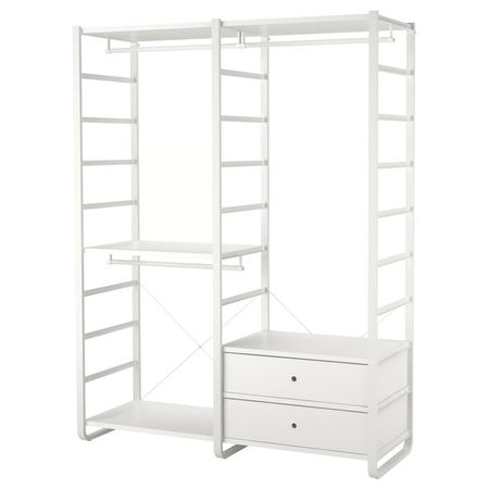 ELVARLI Гардероб, комбинация - белый 165x55x216 см