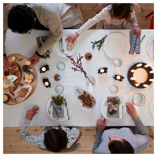 Миска, синий, 25x15 см IKEA ВЭРМЕР 304.409.79 - схема-чертеж с размерами