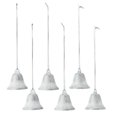 Украшение подвесное ВИНТЕР 2015, форма колокола, белый