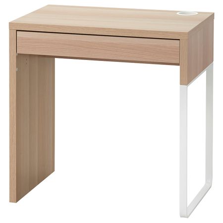 Письменный стол, под беленый дуб 73x50 см IKEA MICKE МИККЕ 404.889.04