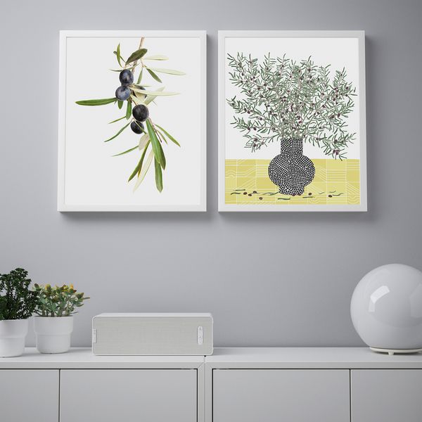 Постер, 30x40 см, Ветка оливы IKEA DRÖMBILD ДРЁМБИЛЬД 005.365.01 - схема-чертеж с размерами