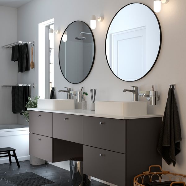 Комплект мебели для ванной,10 предмета, 182x49x72 cm IKEA HÖRVIK ХОРВИК, GODMORGON ГОДМОРГОН, TOLKEN ТОЛКЕН 493.373.50 - фото 3