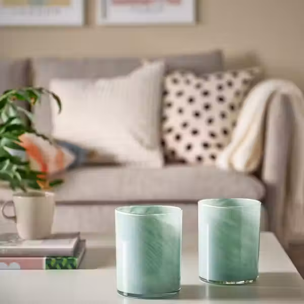 VINDSTILLA ВИНДСТИЛЛА Подсвечник - зеленый 15 см - фото 2