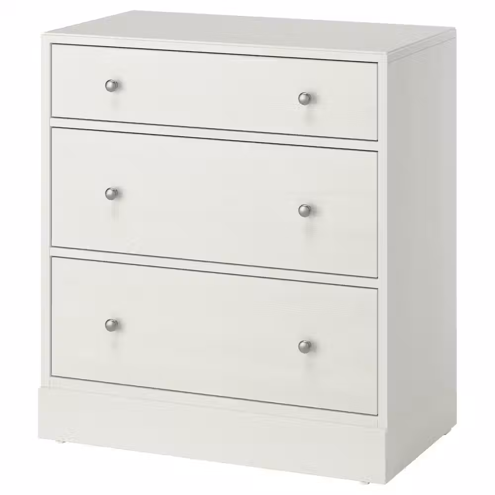 HAVSTA Комод с 3 ящиками - белый 81x47x89 см - фото 1