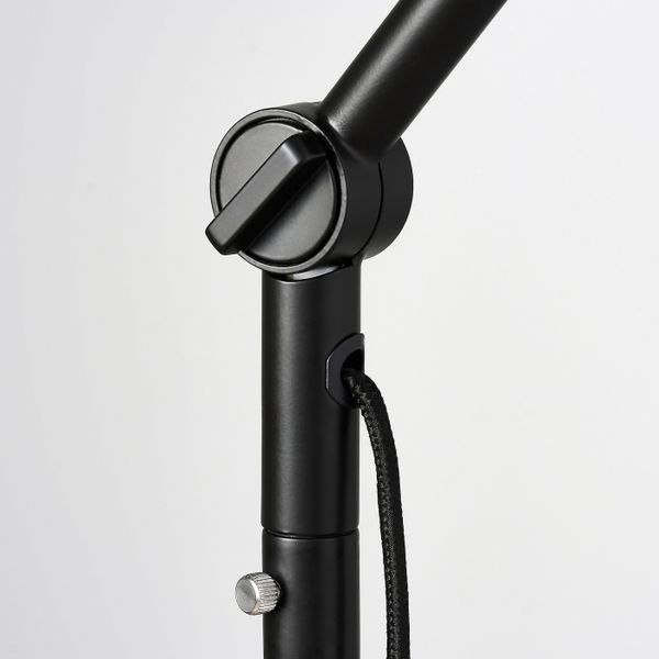 Светильник напольный для чтения, антрацит IKEA NYMÅNE НИМОНЕ 904.337.30 - схема-чертеж с размерами