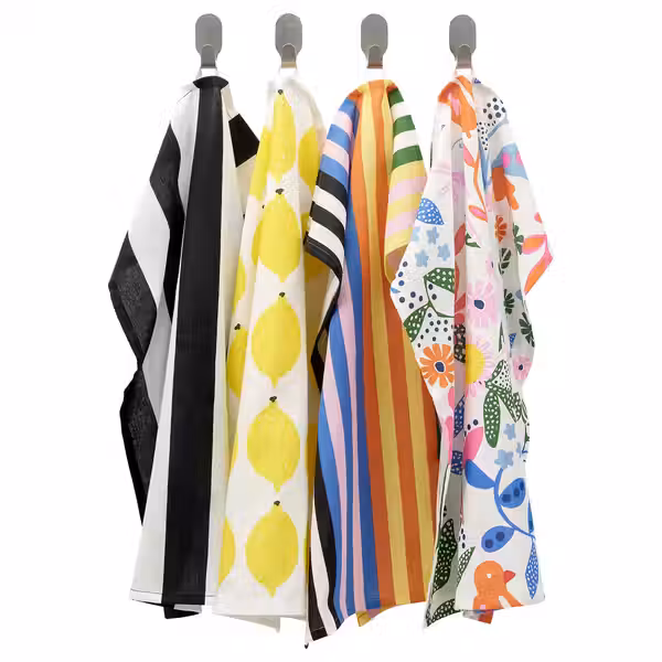 RINNIG Полотенце кухонное - разноцветный с рисунком 45x60 см - фото 1