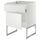 Напольный шкаф с ящиком, дверью МЕТОД / МАКСИМЕРА, белый, Нодста белый