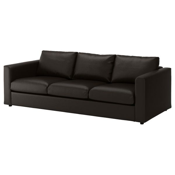 3-местный диван, Фарста черный IKEA ВИМЛЕ 192.068.88 - фото 1