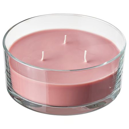 LOTSFÅGEL ЛОТСФОГЕЛЬ Ароматич свеча в стакане, 3 фитиля