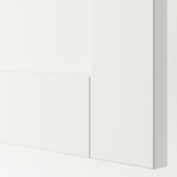 SANNIDAL Дверца с петлями - белый 40x180 см - схема-чертеж с размерами