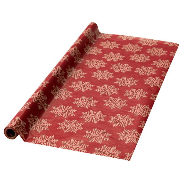 Рулон оберточной бумаги ВИНТЕР 2017, снежинки красный (5x0.7 м) - фото 1