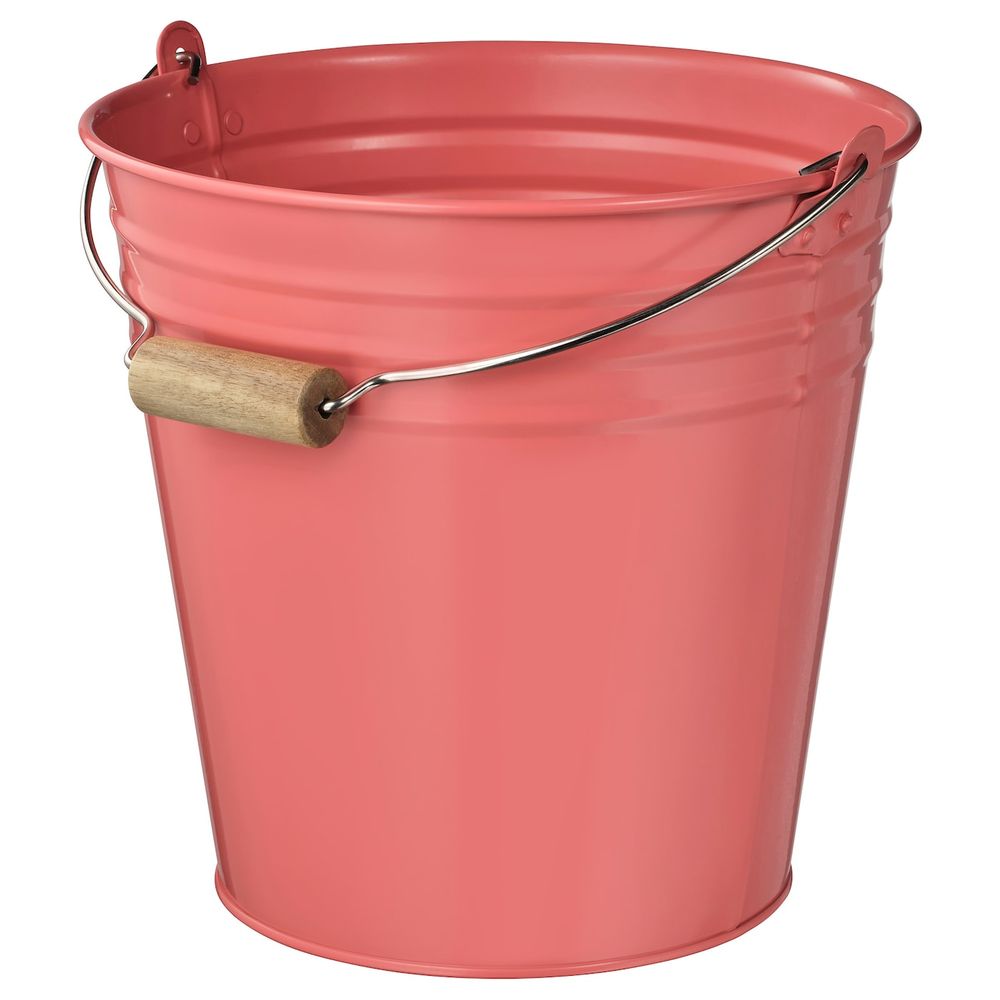 Ведро/горшок, для дома, улицы красно-розовый 10 л IKEA СОККЕР 104.539.77 - фото 1
