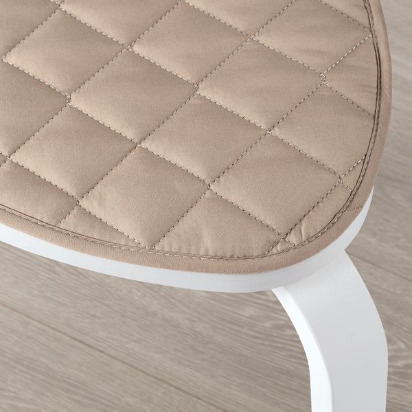 Подушка на стул, бежевый 34x35 см IKEA KLOCKLÖK КЛОККЛЁК 205.347.37 - фото 2