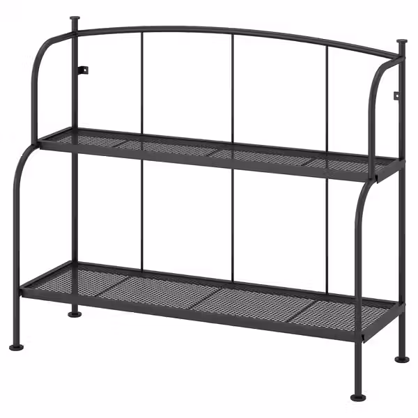 LÄCKÖ Стеллаж - серый для сада/для дома 92x76 см - фото 1