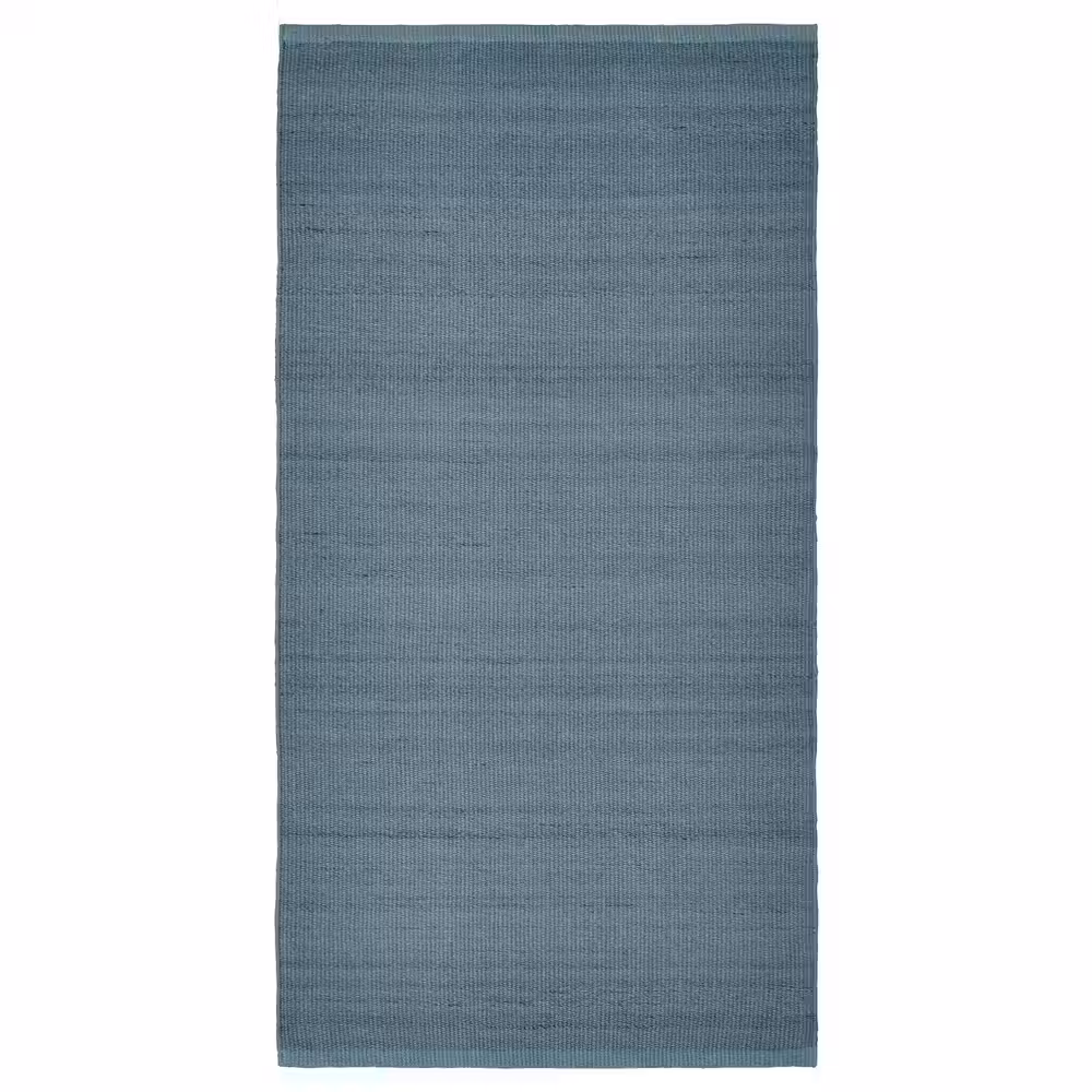 TIDTABELL ТИДТАБЕЛЛ Ковер, безворсовый - серо-синий 80x150 см - фото 1