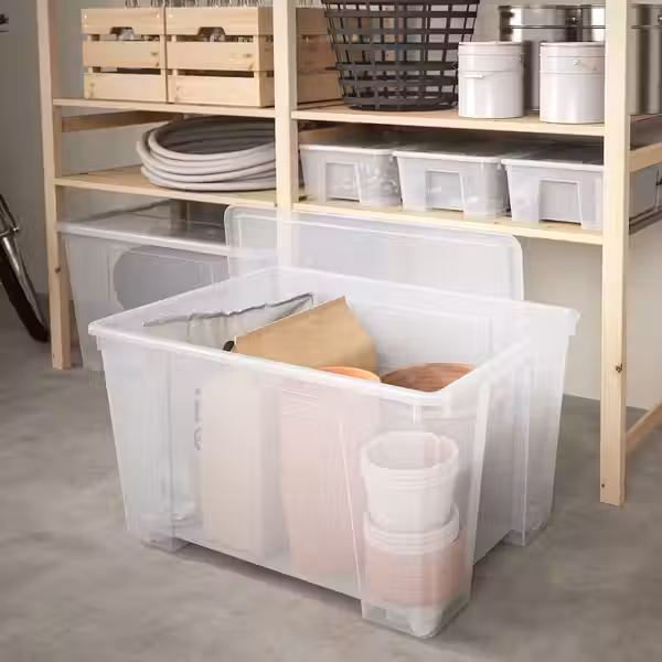 SAMLA Контейнер с крышкой - прозрачный 79x57x43 см/130 л - фото 2