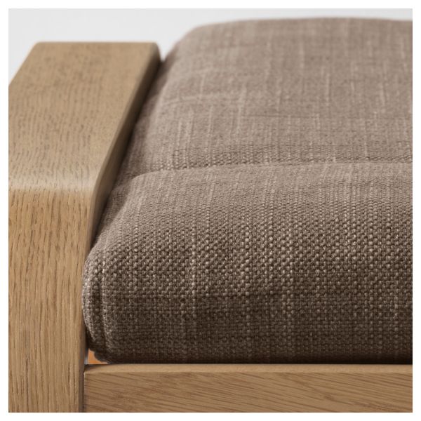 Табурет для ног ПОЭНГ, дубовый шпон, Исунда коричневый - фото 3