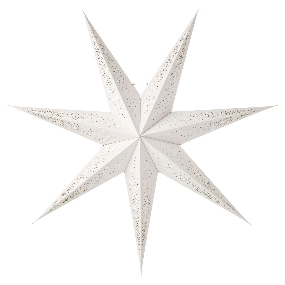 Абажур, 90 см, орнамент «точки» белый IKEA STRÅLA СТРОЛА 805.633.74 - фото 1