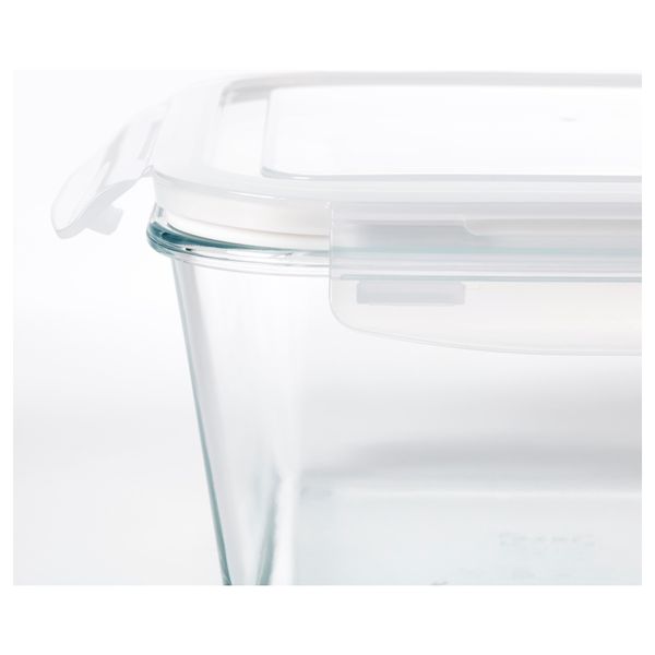 Контейнер для/продуктов, 3 шт. ФЁРТРОЛИГ, прозрачное стекло - фото 3