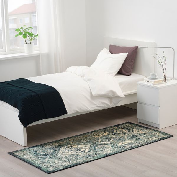 Ковер, короткий ворс, зеленый 80x180 см IKEA VONSBÄK ВОНСБЭК 204.500.30 - фото 3