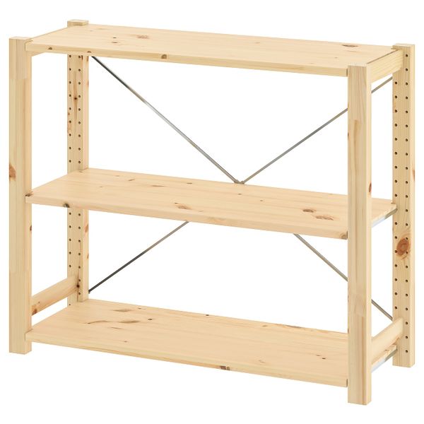 1 секция/полки, сосна 89x30x73 см IKEA IVAR ИВАР 794.015.18 - фото 1