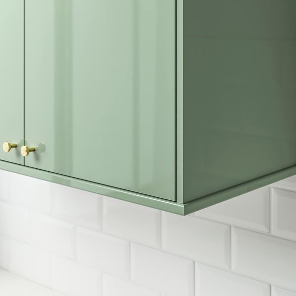 Карниз декоративный закругленный, глянцевый светло-зеленый, 221 см IKEA КАЛЛАРП 404.371.08 - фото 4