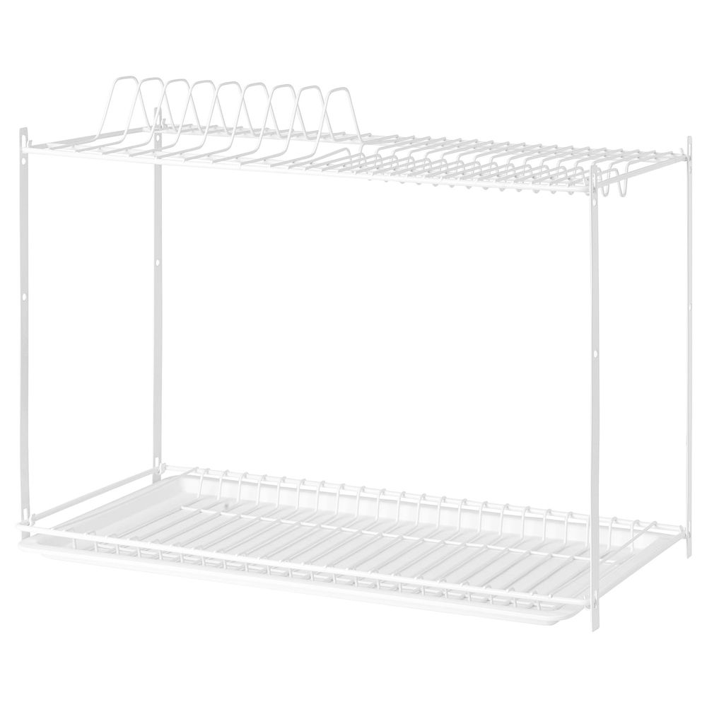 Сушилка посудная для навесная шкафа, белый 56x28 см IKEA UBBYN УББЮН 703.966.63 - схема-чертеж с размерами