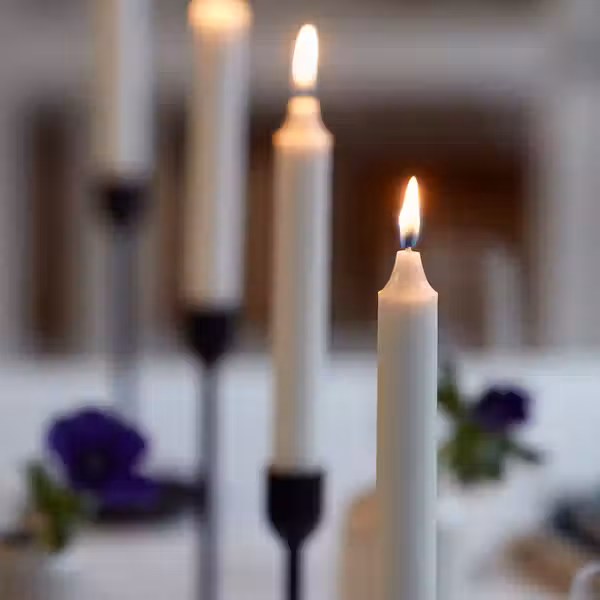 JUBLA Неароматическая свеча - белый 35 см - фото 3