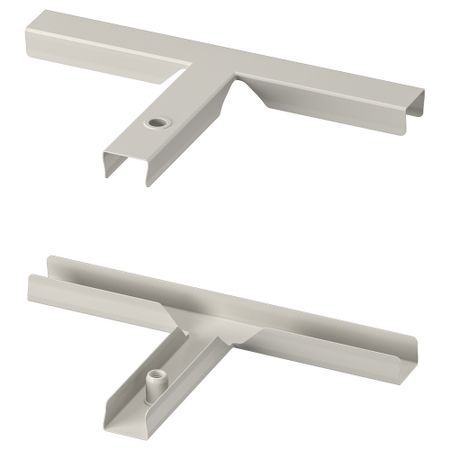Т-образный соединитель, 2 шт., серый IKEA SIDORNA 004.866.43