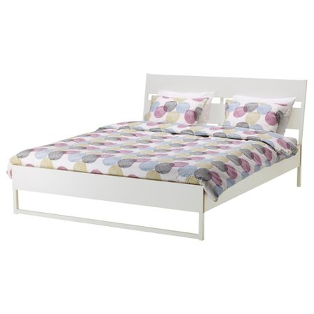 Каркас кровати ТРИСИЛ, белый, Лурой