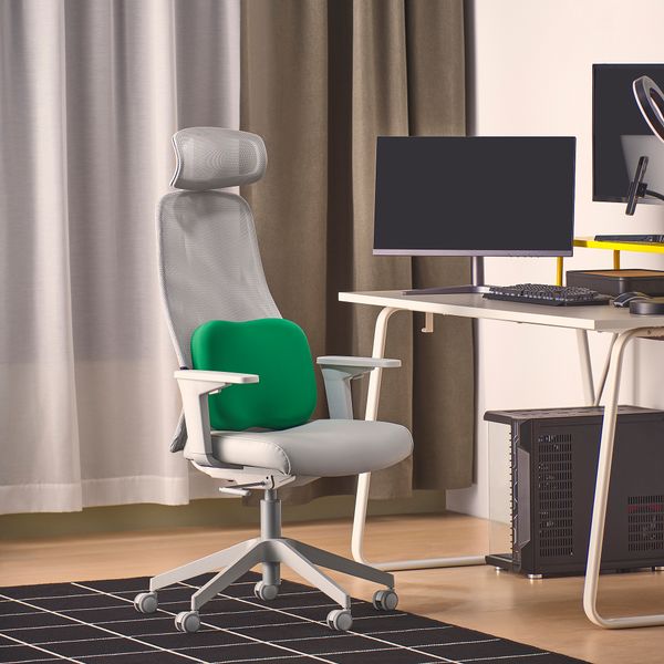 Подушка под спину, зеленый, 42x28 см IKEA LÅNESPELARE ЛОНЕСПЕЛАРЕ 205.713.91 - фото 2